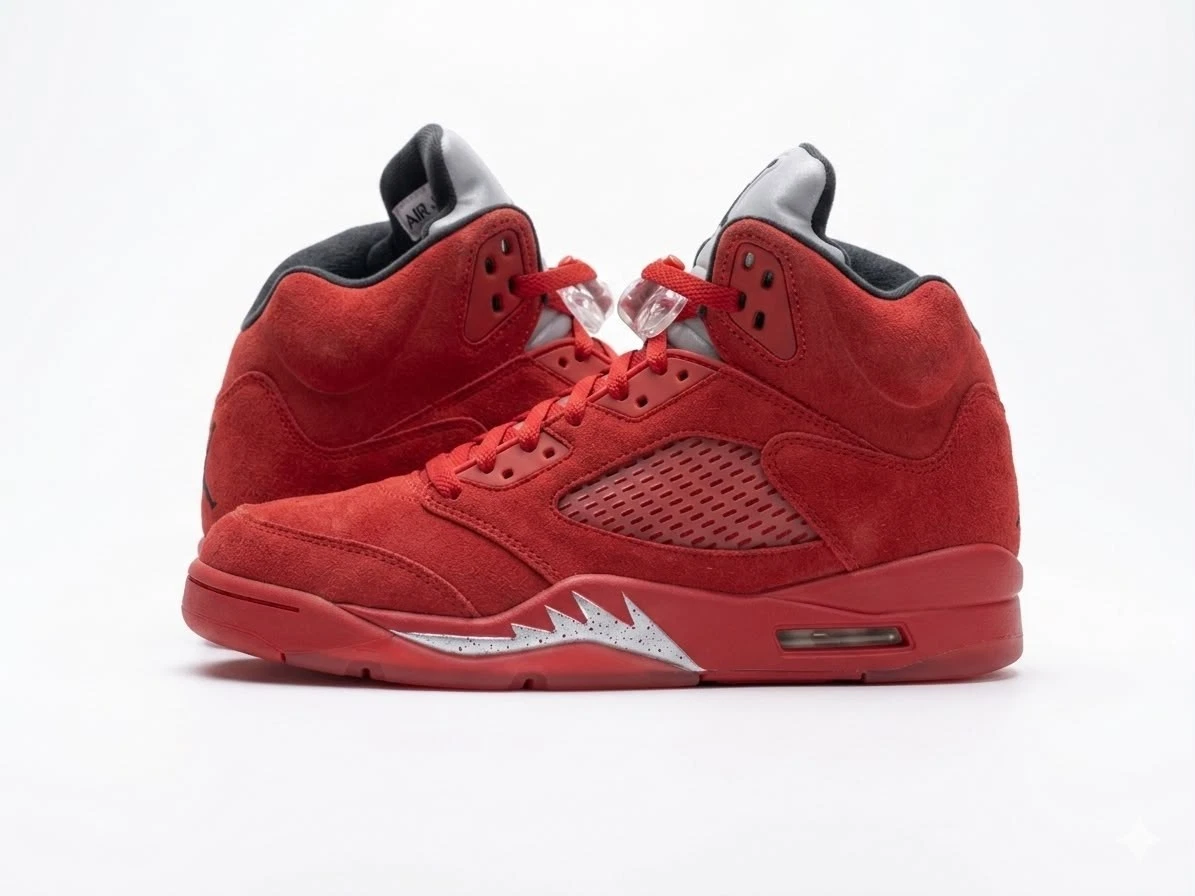 Jordan 5 Retro Red Suede | eBay