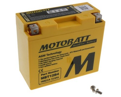 Batterie 11Ah MOTOBATT MBT12B4 kompatibel für YAMAHA YZF-R6, XJ6, TX750, DUCATI