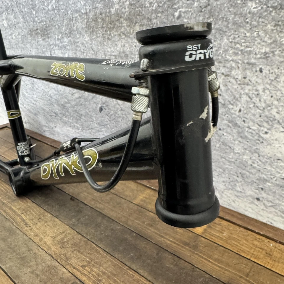 Cuadro de BMX Dyno Zone Old School Freestyle Acero GT 990 Gyro Tabs 20 pulgadas de colección Foto 2 de 4