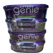 Litter Genie Standard Refill Cat Litter Box - Pack of 2 New