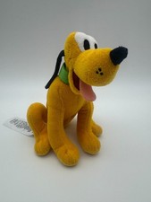 Disney Store Pluto Dog Mini Plush 6-1/2" Sitting Long Tongue