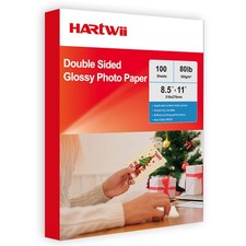 100 Sheets 300gsm Double Sided Glossy Thick Photo Paper 80LB 8.5x11 Inch Print