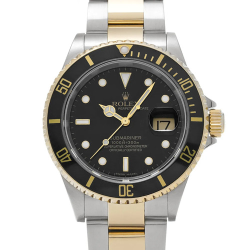 Rolex Submariner Date 2007 16613LN Automatic 40mm Black Dial #WW657
