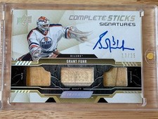 Grant Fuhr Complete Sticks Signature 13/25 2019-20 UD Engrained Hockey Oilers