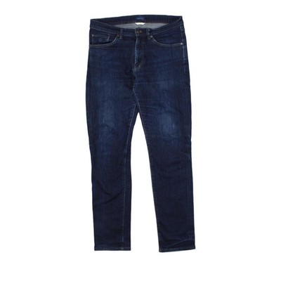 Gant Jeans Mens W34 L32 Blue Stretch Slim Fit Denim Casual Dark Wash