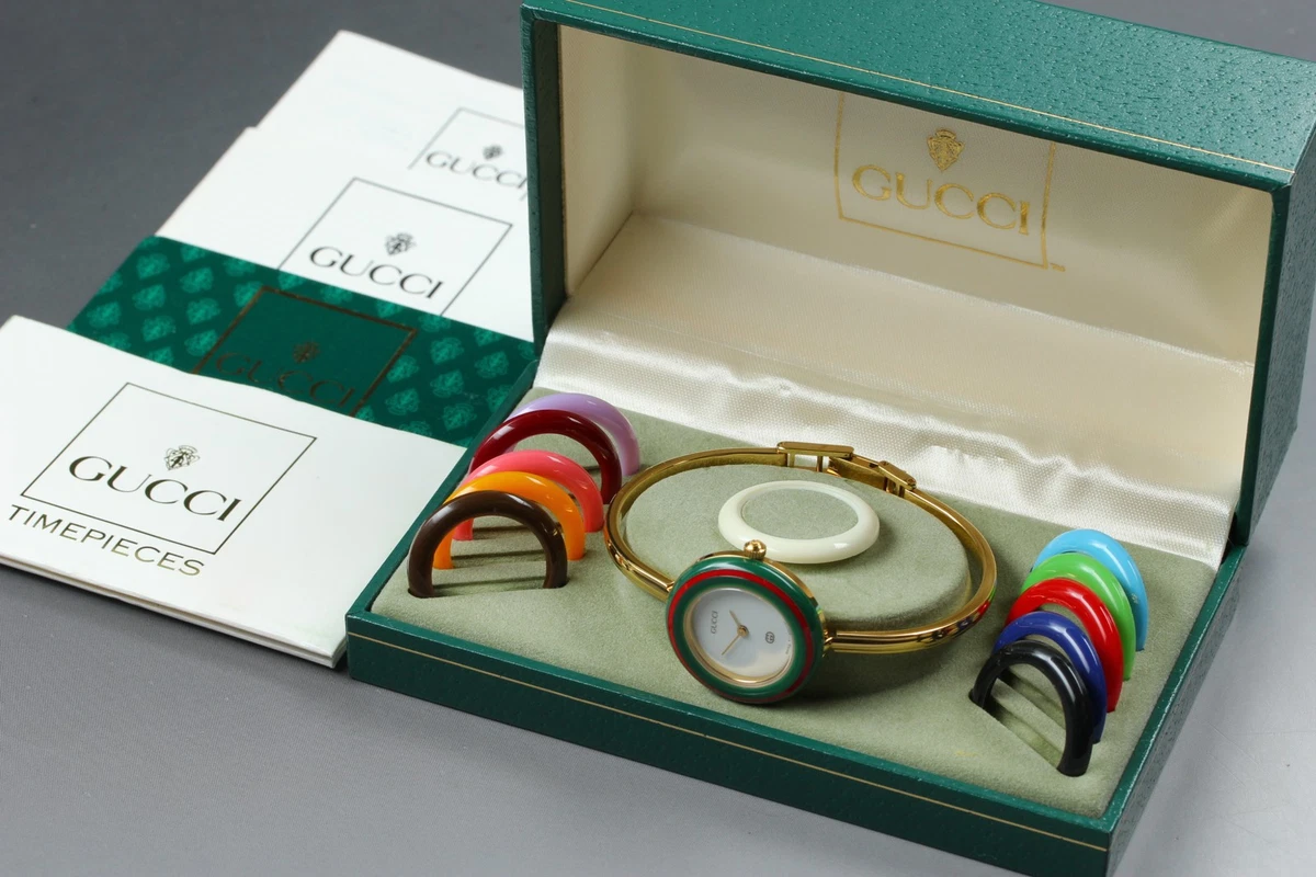 Gucci 1100 Round Bangle Wristwatches for sale | eBay