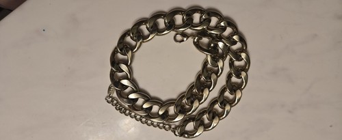 VINTAGE CORE Gold-Tone Chunky Curb Necklace | 80s 90s Runway Style | Bold, $35 - Photo 6