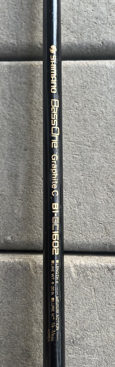 Shimano Bassone Graphite C B1-GC1602 6' Medium Action 1 Piece Rod