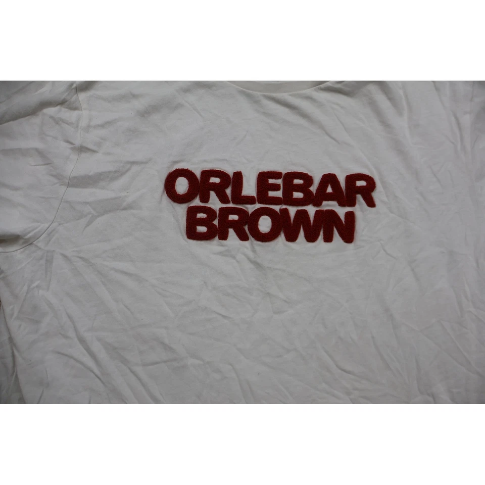 Camiseta Orlebar Marrón Para Hombre XL Blanca Roja Logo Algodón Foto 3 de 4