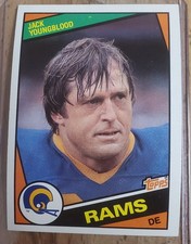 Jack Youngblood, 1984 Topps, #287, Los Angeles Rams