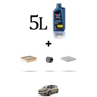 Hoffcar Wartungskit 3 Filter Und 5L ÖL FüR Ford S-Max II 1.5 Ecoboost 121Kw