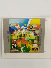 GAME & WATCH GALLERY 3 (USA) Game Boy / GameBoy COLOR replacement label