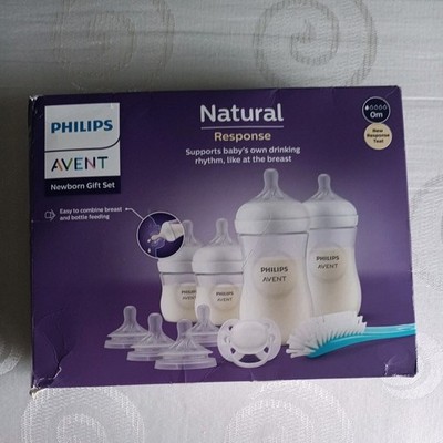 Philips Avent Baby-Flaschen Natural Response, Geschenkset für Neugeborene Babys