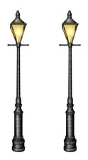 Beistle Lamppost Photo Props, 6' Tall, - 2 Piece, Black/Yellow/White