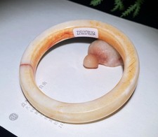 64mm Certified 100% Hetian jade Bracelet Bracelets 认证和田玉手镯