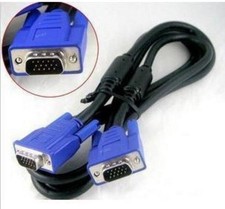 6FT 1.8M 1.5VGA VGA/SVGA HDB15 Male to Male Extension Cable connector For TV PC