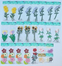Lot 25 Packs Jolee s Boutique Flower Stickers Long Stem Mixed Bulk Floral