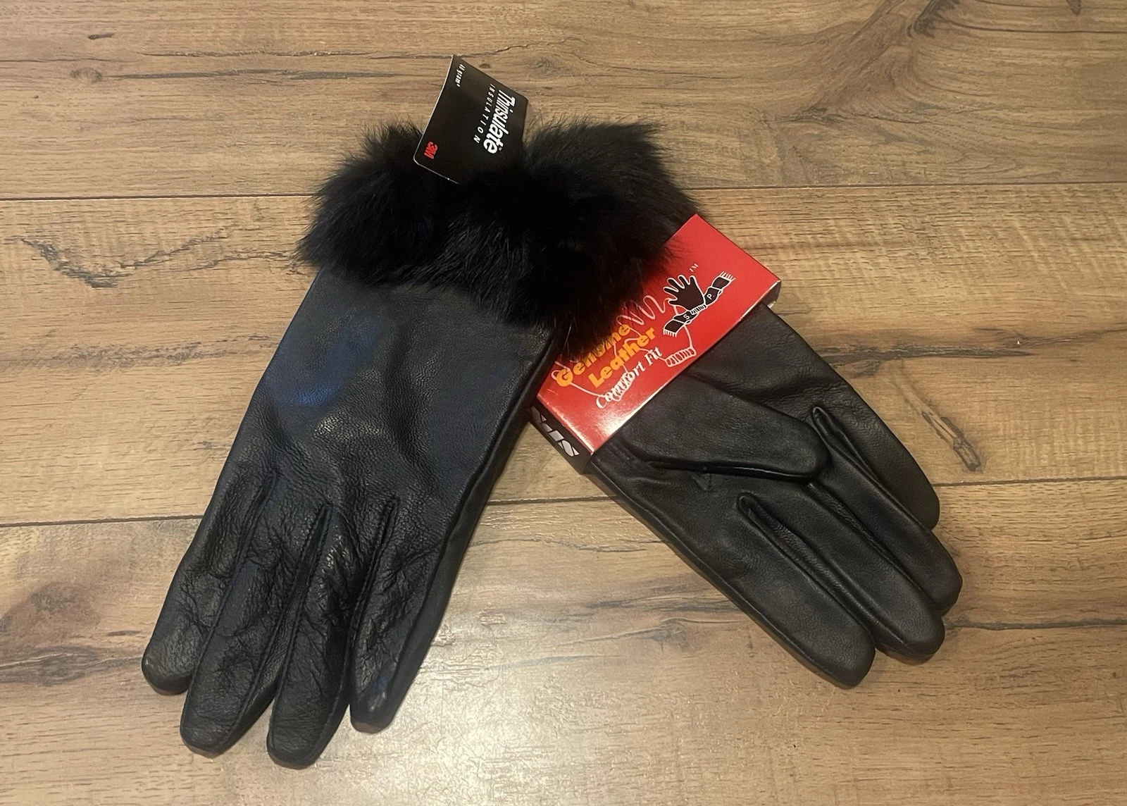 NEW SPNY Thinsulate Insulation 40grams Black Leather Gloves Size L/XL ~ MSRP $30