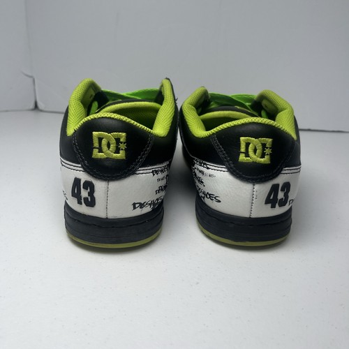 Dc Shoes Ken Block Manteca3 Black White Green 302427 without box Men Us 8 - Picture 5 of 8