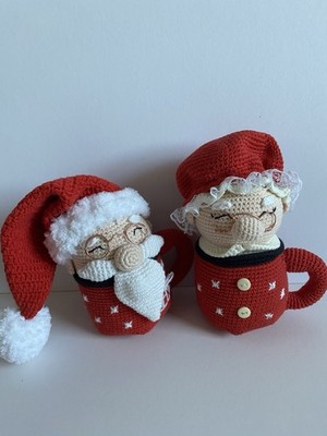 Handgefertigte Amigurumi gehäkelte Baby Puppe Plüschtier Neugeborenes Geschenk weich süß Weihnachten 
