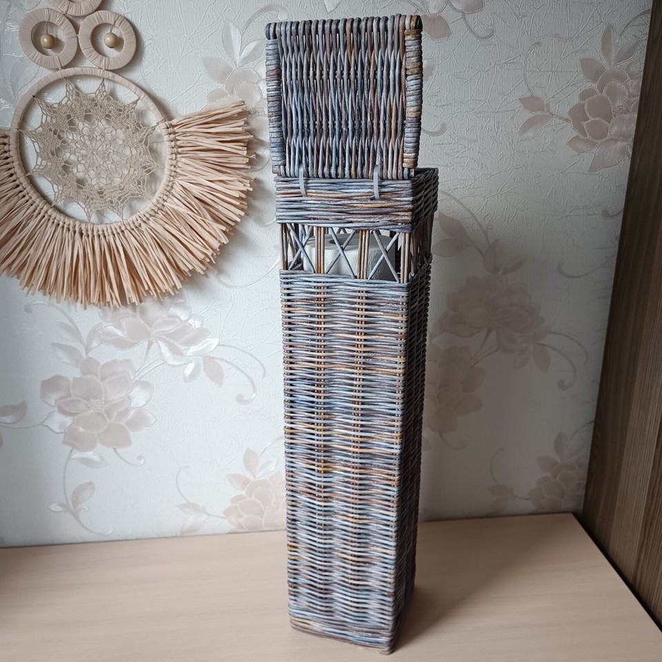Wicker basket for toilet paper storage | eBay
