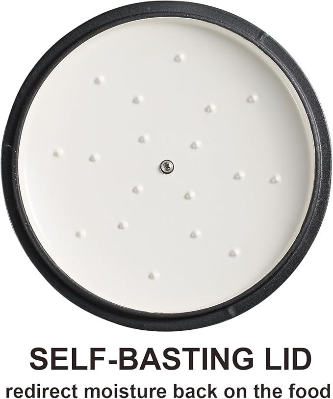 Enameled Dutch Oven with Lid,Cast Iron Dutch Oven Pot,Dual Handles for