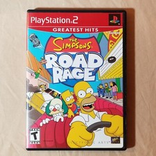 The Simpsons Road Rage Sony PlayStation 2 PS2 Complete CIB Video Game W/ Manual