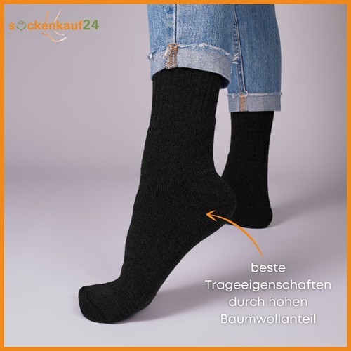 Sportsocken Tennissocken (10-50 Paar) Arbeitssocken Herren Damen Socken Schwarz - Bild 14 von 40