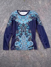 Athleta Womens Rash Guard Sz S Top Swim Beach Vacation Pool Lake Mandala Paisley
