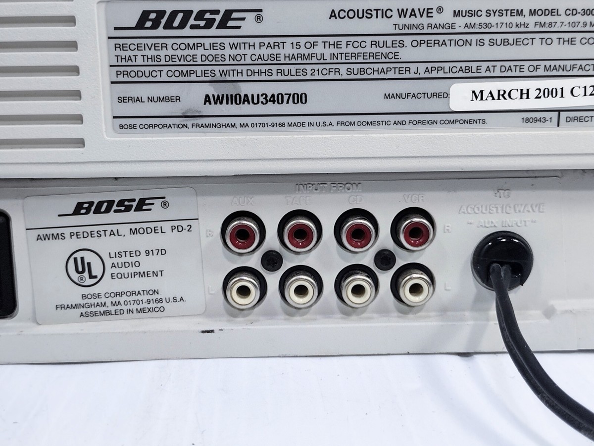 ラジオ・コンポ Bose Acoustic Wave music system CD-3000 s-l400.jpg