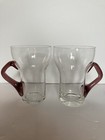 Set Of 8 Vintage MCM Glass Tumblers With Handles Amethyst, Blue, Amber, Smoke — photo 8