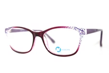 NEW MODERN OPTICAL ICE PLUM AUTHENTIC EYEGLASSES WOMEN'S FRAMES 52-17-140MM