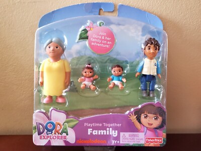 NIB Dora the Explorer Playtime Together Family Abuela Diego Twins