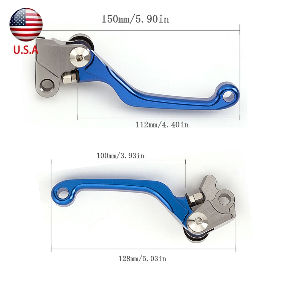Juego de palancas de embrague de freno CNC para Yamaha TTR125/LW/E 2000-2019 Dirtbike azul Foto 2 de 4
