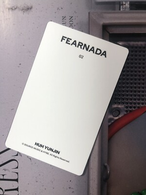 Le Serrafim photocard yunjin fearless fearnada special 