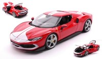 Burago 1/18 Ferrari 296 Gtb Rot Modellbau Statisches Modell Diecast