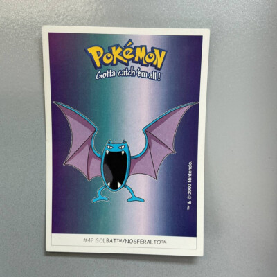 2000 Dunkin Boomer Pokemon Karten Sticker -  # 42 Golbat / Nosferalto (2)