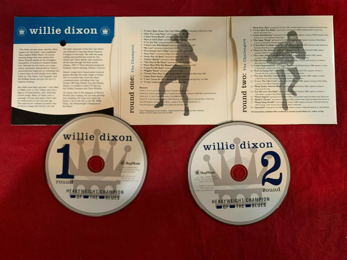 WILLIE DIXON HEAVYWEIGHT CHAMPION 2 CD 37 CUT PROMO ONLY BUG MUSIC