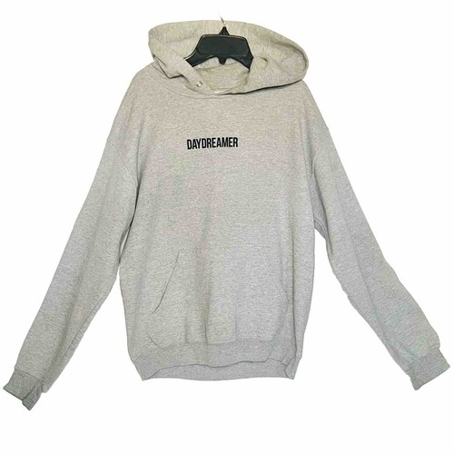 Sweat à capuche gris unisexe BOWERY SUPPLY CO. logo DAYDREAMER taille M sans cordes - Photo 1/3