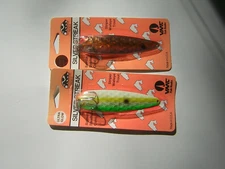 TWO (2) New Wolverine Silver Streak Trolling Spoons-Assorted Colors