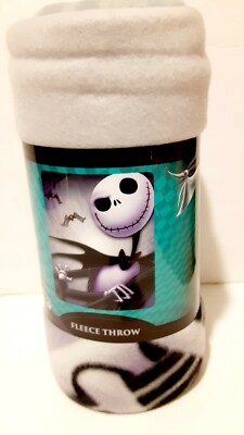 Nightmare Before Christmas Jack Skellington Sally Disney Blanket 45'' x 60'' New 