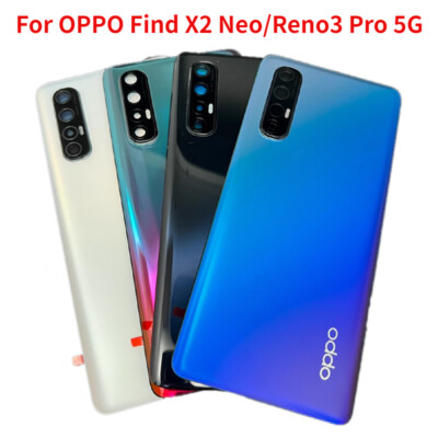 New Back Rear Glass Battery Cover For Oppo Find X2 Neo CPH2009/Reno 3 Pro 5G