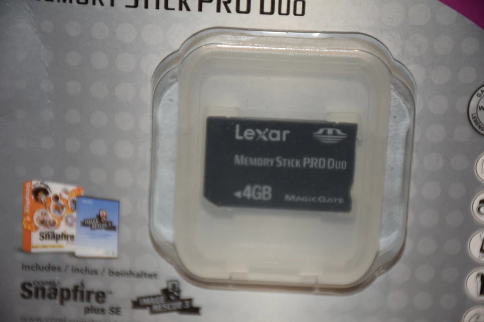 Lexar Memory Stick Pro Duo 4GB Card Premium Series NEW and SEALED - Image 3 of 4