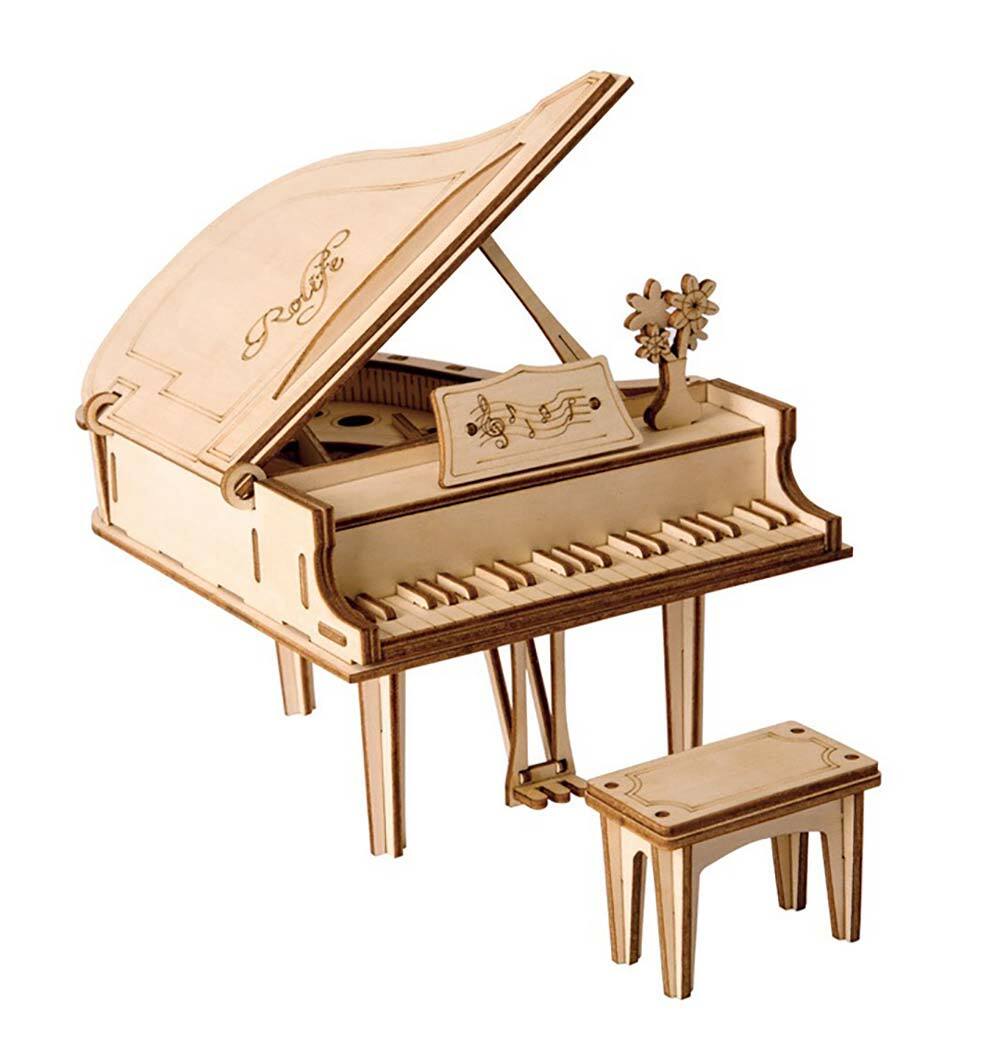 Robotime Classical 3-D Wooden Puzzle Grand Piano
