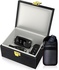 Faraday Box with Faraday Bags for Car Keys, Car Key Signal Blocking Box, Keyless