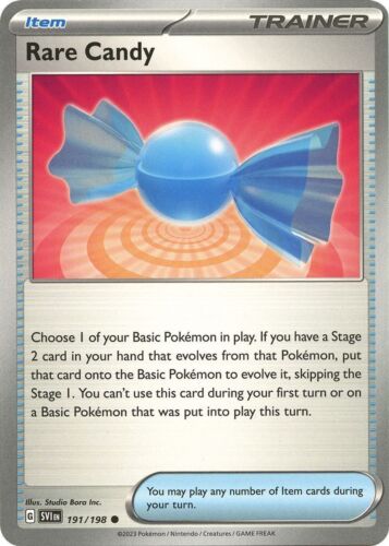 Rare Candy - 191/198 - Pokemon Scarlet Violet Base Prize Pack Holo NM - Picture 1 of 1