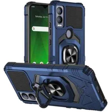 For AT&T Motivate 4 / Propel 5G Case Shockproof Ring Stand Phone Cover