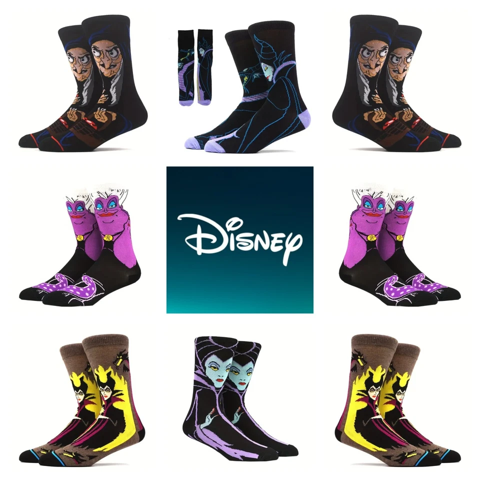 Adult Disney Villain Character Socks Fun Designs Choose Your Favourite Pair!🧦✨