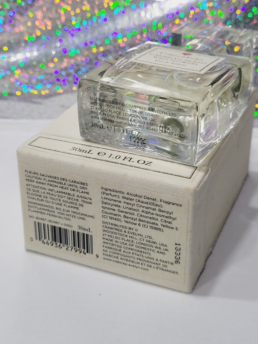 Crabtree & Evelyn CARIBBEAN ISLAND WILD FLOWERS 1 oz / 30 ml Eau