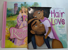 Hair Love by Matthew A Cherry & Barbie Rapunzel by Cliff Ruby Hardcover Books